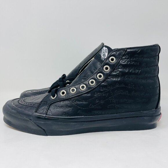 Vans Sk8 Hi Jim Goldberg Raised By Wolves Mens Size 8.5 Sneakers Black Leather - Picture 5 of 15